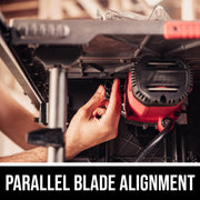Skil Table Saw, 15 Amp, 10 Inch Blade, Rack and Pinion Fence Rails, Folding Stand, 4x4 Cutting Capacity, TS6307-00