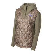 Banded Womens Kinetic Hybrid Camo Hoodie, 100-g PrimaLoft Insulated, Water Resistant, Mossy Oak Bottomland, Small, 81588706