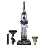 Eureka PowerSpeed Upright Vacuum Cleaner, Lightweight, 2.6L Dust Cup, Pet Turbo Tool, Five Height Settings, Black Yellow