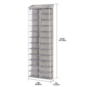 Imported BH18-016-099-07 Better Homes & Gardens Over the Door Closet Shoe Organizer, Single, Grey