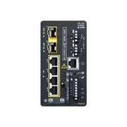 Cisco Catalyst IE3100 Rugged Network Switch, 4 Gigabit RJ45 Ports, 2 SFP Uplink Slots, Managed, Modular Design, Black, IE-3100-4T2S-E