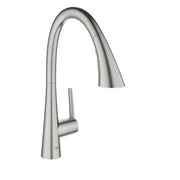 Grohe 32298DC3 Zedra Single-Handle Pull Down Triple Spray Kitchen Faucet in Supersteel