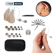 Lucid Hearing 10077 Engage OTC Behind The Ear Streaming Android Hearing Aid, Beige