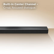 TCL Q65H Q Series 5.1 Channel Soundbar with Dolby Atmos, DTS:X, Ray Danz Acoustic Reflectors, Wireless Subwoofer, Bluetooth Streaming, Black