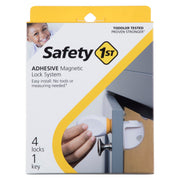 Safety 1st HS293 Adhesive Magnetic Lock System With 4 Locks And 1 Key