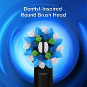 Oral-B Pro 500 + Electric Toothbrush with (2) Brush Head, Rechargeable, Black - High-quality