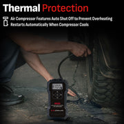 Schumacher Electric 1800A Portable Jump Starter and Air Compressor with USB Charger and LED Flashlight, 12V, SL1686