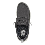 Heydude Wally Hey2O Mesh Men's Slip On Shoes, Water-Friendly Breathable Loafers, Black Monument Grey, Size 12, 43145-0NU
