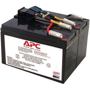 APC Replacement Battery Cartridge RBC48, 24V 7Ah Sealed Lead Acid, Compatible with Smart-UPS SMT750 SMT750US SUA750, Black