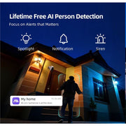 CiNMOORE Wireless Security Cameras 4MP UHD, AI Person Detection, Full-Color Night Vision, IP66 Waterproof, Battery Powered, Two-Way Audio, 4-Pack