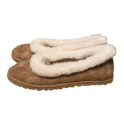 ScarletteEmmy Womens Plush-Lined Slip-On Winter Shoes, Khaki, 8 (39) 245mm