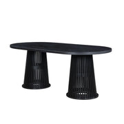 Beautiful by Drew Oval Dining Table, Rich Black, Box 1