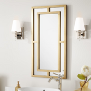 Signature Hardware 21945 LBA Rectangle Stainless Steel Wall Mirror - 18