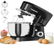 Fatabeta Stand Mixers For Kitchen 1000W Mixer 5.5QT Mixer With Dough Hook Whisk And Beater Electric Mixer With Bowl & 11 Speeds - Cake Mixer Baking Bread & More Black