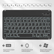 Kenke Case iPad (A16) 11th Generation 11 inch 2025, for iPad 10th Generation 10.9 Inch 2022 with Keyboard, Black