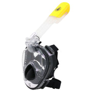 Body Glove BG22050SET-S/M-BLKYLW Aire Full Face Snorkel and Fins Set for Adults, Anti-Fo, S/M, Black/Yellow