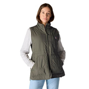 Carhartt Women's Rain Defender Lightweight Insulated Mock Neck Vest, Dusty Olive, 2X 107100