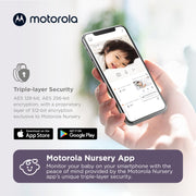 Motorola Nursery PIP1610-2 HD Connect Video Baby Monitor, Dual 5.0