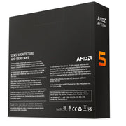 AMD Ryzen 5 9600X Desktop Processor, 6-Core 12-Thread, 3.9 GHz Base, 5.4 GHz Boost, Socket AM5, DDR5-5600 Support, Integrated Radeon Graphics, 65W