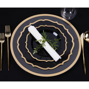Plasticpro Disposable Plates Combo Set, 32 Pack with 16 Dinner Plates 10 in and 16 Salad Plates 7.5 in, White Elegantware, Heavy Duty
