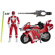 Playmates Toys 68670 Mighty Morphin Power Rangers: Re-Ignition - Tyrannosaurus Battle Bike with Red Ranger Figure