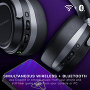 Turtle Beach Stealth 700 Gen 3 Wireless Multiplatform Gaming Headset, 60mm Eclipse Dual Drivers, Flip-to-Mute Microphone, Bluetooth 5.2, 80-Hour Battery, Black