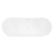 HY629-1829-D12-WH Sheba Acrylic Double-Slipper Tub 72