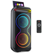 FanFun FF-BS-T20 Bluetooth Speaker, Large Party Speaker with DJ Lights, Remote Control, Double Subwoofer