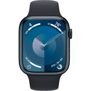 Apple Watch Gen 9 Series 9 45mm Midnight Aluminum - Midnight Sport Band 3M589LL/A