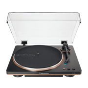 Audio-Technica AT-LP70X-BZ Fully Automatic Belt-Drive Turntable with Built-In Switchable Phono Preamp, Black/Bronze, 33-1/3 & 45 RPM