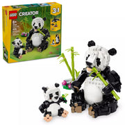 LEGO 31165 Creator 3 in 1 Wild Animals Panda Family Building Toy with 3 Options Penguin or Orca