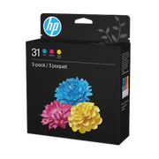 HP 9C228AN  31 Color Original Ink Bottle Combo 3-Pack