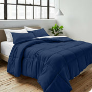 Bare Home Down Alternative Comforter Set 2-Pieces - All Seasons - Twin/Twin-XL, Dark Blue