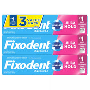 Fixodent Original Complete Denture Adhesive Cream - 2.4 Ounce (3 Pack)