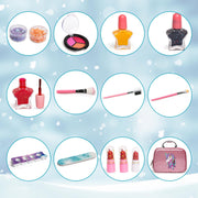 Flooyes Kids Makeup Kit for Girls,Washable Makeup Kit Cosmetics, Pink