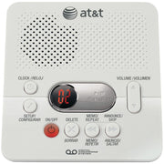 AT&T 1740 Digital Answering Machine with Variable Speed Playback, White