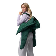 Columbia Women's Amaze Puff Hooded Down Jacket, 650-Fill Power Insulation, Water-Repellent, Rain Forest, Small, 213371