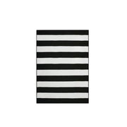 Better Homes & Gardens 7' x 10' Black and White Striped Outdoor Rug