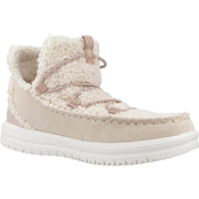 Hey Dude Camden Suede Cozy Women's Tan Water-Resistant Boots, Medium 6, Pull-On, Round Toe, 42031-265