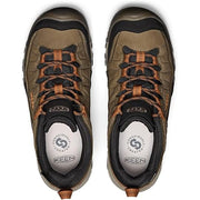 KEEN Men's Targhee IV Waterproof Hiking Shoe, 8.5M, Sea Turtle - Material: Leather