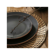 Stone + Lain Brasa 16-Pc. Stoneware Dinnerware Set - BLACK ONE SIZE