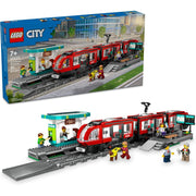 LEGO 6470812 City Downtown Streetcar and Station Toy Train Set 60423