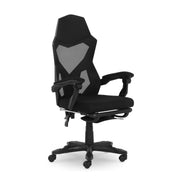 Gamer Gear 52056 Gaming Office Chair with Extendable Leg Rest, Black Fabric Upholstery