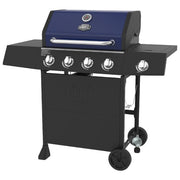 Expert Grill 4 720-0789MB Burner with Side Burner Propane Gas Grill in Blue