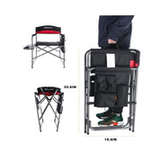 KingCamp KIN-CAM-KC1904-BR Red Folding Camping Chair Black/Red Regular
