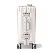 Gliderra All Aluminum Carry-On Luggage, 20 Inch, Lightweight Durable Suitcase, Silver, Spinner Wheels, TSA Combination Lock