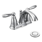 Moen 66610 Brantford Chrome Two-Handle Bathroom Faucet Metal Chrome