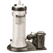 Hayward Easy-Clear Above Ground Pool Pump Filter System, 1 Horsepower, 40 Sq Ft Filtration, White, C4001575XES