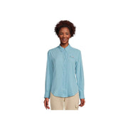 Columbia Womens PFG Tamiami II Long Sleeve Fishing Shirt, Vintage Blue, Small, UPF 40, Omni-Dry, 127570