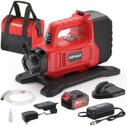 Populo Hybrid Water Transfer Pump, 120VAC/20VDC 4.0Ah 325GPH 45Ft Portable Electric Utility Pump